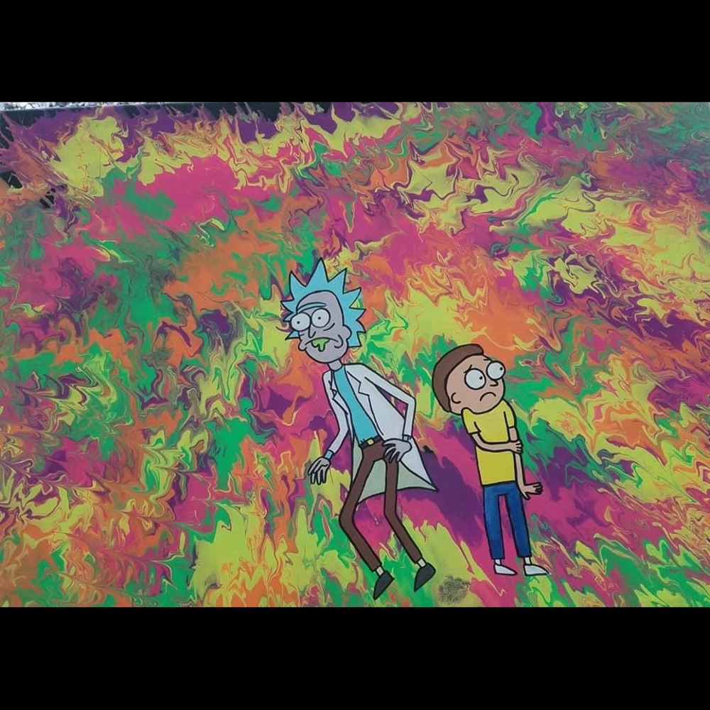 Rick and Monty Painting